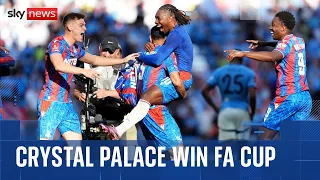 Crystal Palace celebrate historic FA Cup final victory over Manchester City