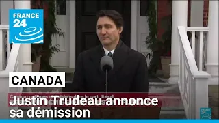 Canada : le Premier ministre canadien Justin Trudeau annonce sa démission • FRANCE 24