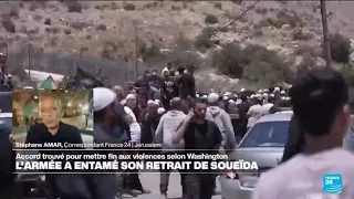 Les forces syriennes ont entamé leur retrait de Soueida après l&#39;annonce d&#39;un cessez-le-feu
