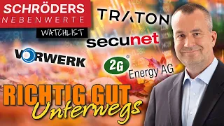 TRATON SE INH O.N. Schröders Nebenwerte-Watchlist: Secunet, Friedrich Vorwerk, 2G Energy, Traton