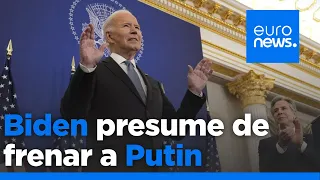 S&U PLC [CBOE] Biden presume de haber frenado a Putin durante su mandato y asegura que la tregua en Gaza está …