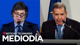 González se reunirá con Milei en Argentina y sostiene que irá a Venezuela para asumir la presidencia