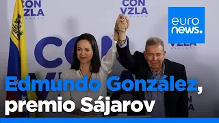 El Parlamento Europeo entrega el premio Sájarov a María Corina Machado y Edmundo González Urrutia