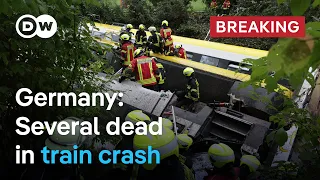 Around 100 people on board the derailed train in Southern Germany | DW News
