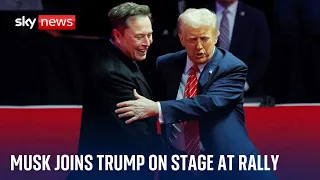 RALLY Donald Trump invites Elon Musk on stage at MAGA rally