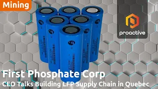 First Phosphate produces commercial-grade LFP Battery Cells using fully North American supply chain