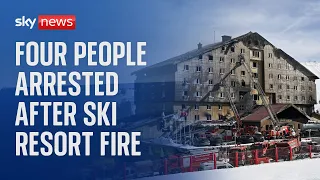 TR HOTEL Turkish authorities arrest four people over hotel fire at popular ski resort