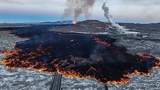 Des touristes évacués après une nouvelle éruption en Islande