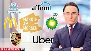 THYSSENKRUPP AG O.N. Märkte am Morgen: BP, Uber, Affirm Holdings, McDonald&#39;s, Thyssenkrupp, Porsche AG