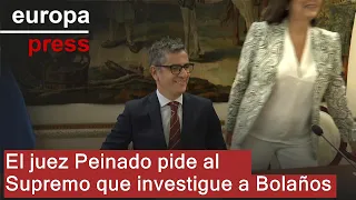 El juez Peinado pide al Supremo que investigue a Bolaños por malversación y falso testimonio