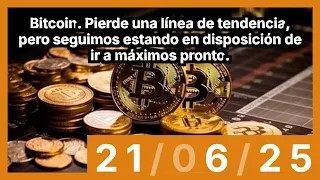 BITCOIN Bitcoin. Pierde una linea de tendencia, pero seguimos estando en disposición de ir a máximos pronto.