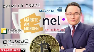 BITCOIN Märkte am Morgen: Daimler Truck, Edison, Munich Re, Bitcoin, Nel, Moderna, D-Wave, Abercombie