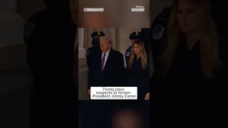 Trump pays respects to former President Jimmy Carter