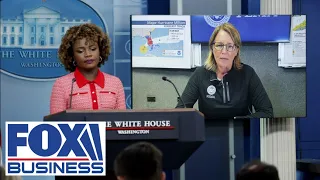 FEMA administrator Deanne Criswell joins Karine Jean-Pierre at the White House briefing