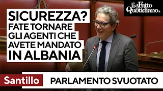 Santillo (M5S) contro il governo: &quot;Sicurezza? Fate tornare gli agenti mandati in Albania&quot;