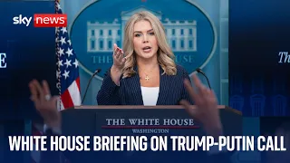 Live | White House Press Briefing as Trump holds phone call with Putin