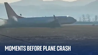 Video captures moments before South Korea plane crash