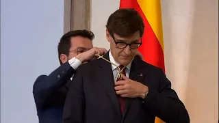 ILLA Salvador Illa sworn-in as new Catalonia president ending decades-long separatist government