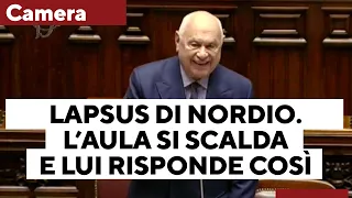 Lapsus di Nordio alla Camera, dice &quot;udienze&quot; al posto di &quot;sedute&quot; e l&#39;aula si scalda