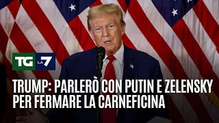 Trump: parlerò con Putin e Zelensky per fermare la carneficina