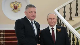 Slovak protesters condemn PM Robert Fico's Moscow visit to meet Russian President Vladimir Putin