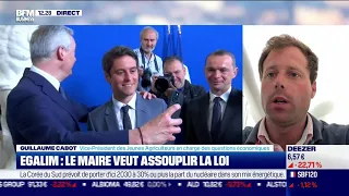 CABOT OIL & GAS Guillaume Cabot (Jeunes Agriculteurs) : Egalim, Le Maire veut assouplir la loi