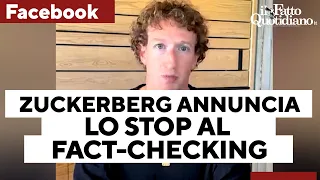 Zuckerberg annuncia stop al fact-checking: “Lavoreremo con Trump contro chi preme per più censura”