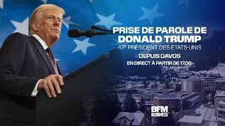 🔴 EN DIRECT Suivez la prise de parole de Donald Trump, président des Etats-Unis, depuis Davos.