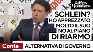 Conte: &quot;Schlein? Apprezzato il suo No al piano di riarmo, buona base per alternativa di governo&quot;