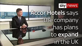 ACCOR Accor Hotels plan to expand its operations in the UK post-Brexit