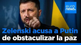 Zelenski acusa a Putin de paralizar los esfuerzos de paz antes de las conversaciones en Arabia Saudí