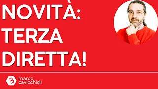 Novità: terza diretta settimanale per rispondere alle vostre domande!