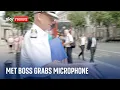 COBRA RESOURCES ORD 1P - Met Police chief grabs Sky journalist's microphone after COBRA meeting