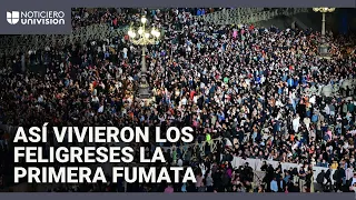 DIA Con frío y ansiedad: así vivieron los feligreses el primer día de cónclave en la Plaza de San Pedro