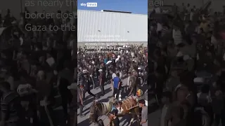 Palestinians storm World Food Program warehouse as Gaza on the brink of famine