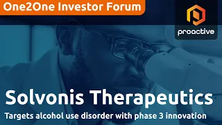 INVESTOR AB [CBOE] Solvonis targets alcohol use disorder with phase 3 innovation - One2One Investor Forum