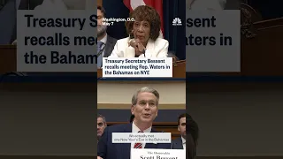 Treasury Secretary Bessent recalls meeting Rep. Waters in the Bahamas on New Year&#39;s Eve