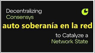 ETHEREUM #josephlubin #consensys presentan #thenetworkstate sovs.xyz 👉 AutoSoberania en la red #ethereum #eth