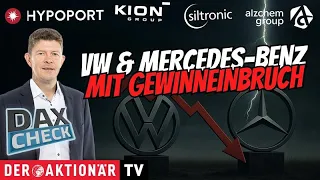 VW DAX-Check: Aixtron, AlzChem, Cancom, DHL, Friedrich Vorwerk, Hypoport, Kion, Mercedes, Siltronic, VW