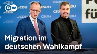 Topthema Migration im deutschen Wahlkampf | DW Nachrichten