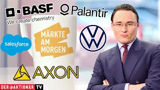 BASF SE NA O.N. Märkte am Morgen: Volkswagen, BASF, Axon Enterprise, Salesforce, Palantir