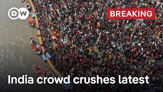 Many feared dead after stampede and crowd crush at India Kumbh Mela Festival site | DW News