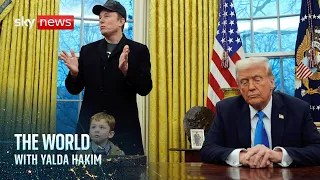 ELON AB [CBOE] Elon Musk and his young son join Trump in the Oval Office  | The World with Yalda Hakim