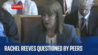 Chancellor Rachel Reeves appears before Economic Affairs Committee