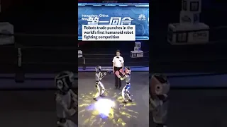Humanoid robots trade punches in the ring