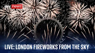 Watch live: London New Year fireworks 2024 from above