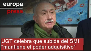 SMI20 INDEX Pepe Álvarez (UGT) celebra que la subida del SMI en un 4,4% &quot;mantiene el poder adquisitivo&quot;