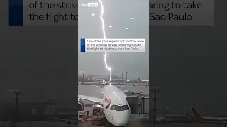 British Airways plane hit by lightning strike in Brazil