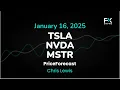 Nvidia, Tesla and MicroStrategy Price Forecast: NVDA, TSLA and MSTR Technical Analysis (16/01)