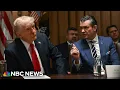 LIVE: Trump delivers remarks with Defense Secy. Hegseth | NBC News